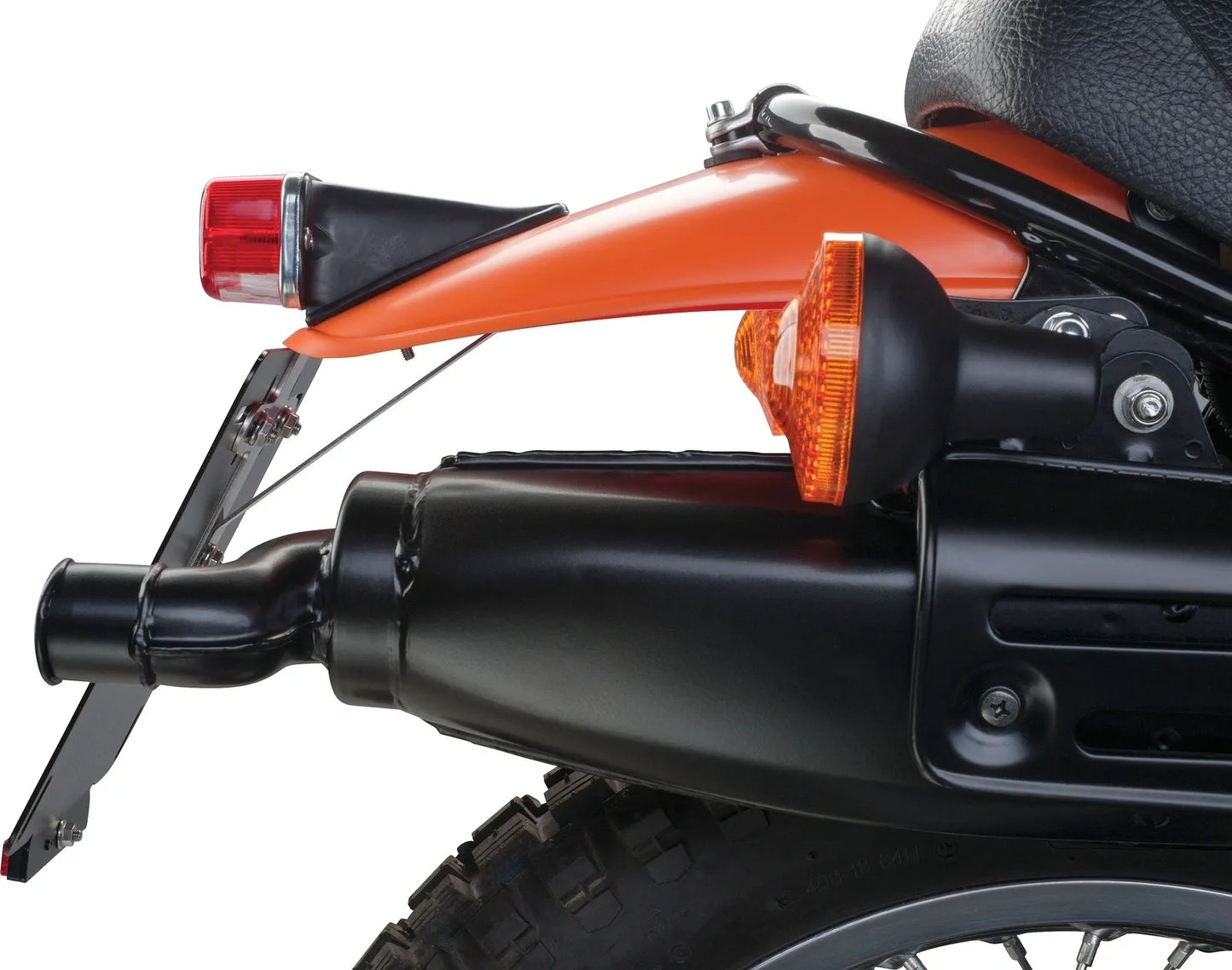TT-Style Rear Fender Conversion - Complete - NEW El Toro Orange - All XT500