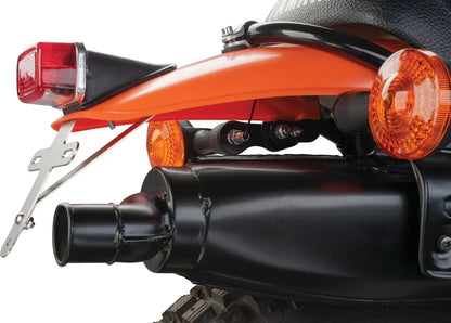 TT-Style Rear Fender Conversion - Complete - NEW El Toro Orange - All XT500