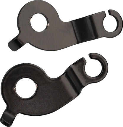 Rear Turn Signal/Indicator Brackets - Stainless Steel Black Coated RH/LH Set - XT500