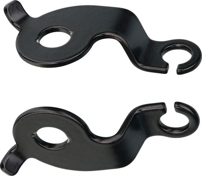 Rear Turn Signal/Indicator Brackets - Stainless Steel Black Coated RH/LH Set - XT500