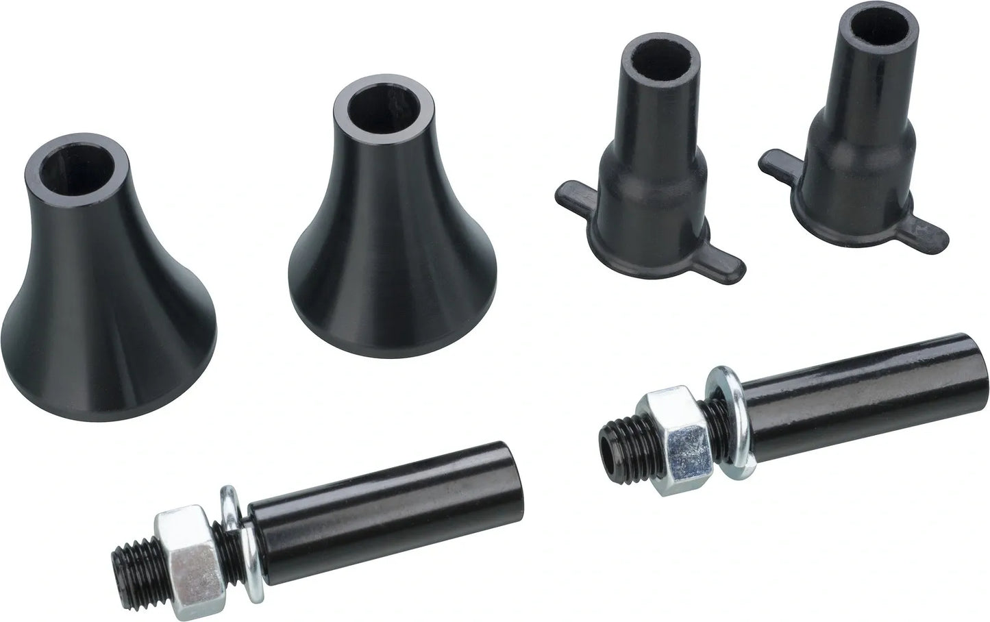 Mini Turn Signal/Indicator Adapter Set - for Original M10 Mount - Black Anodized Aluminum - XT500 XT250 TT500