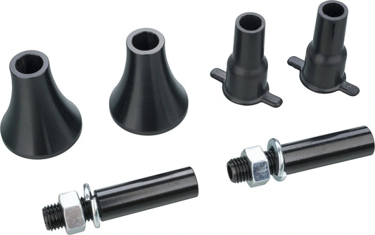 Mini Turn Signal/Indicator Adapter Set - for Original M10 Mount - Black Anodized Aluminum - XT500 XT250 TT500
