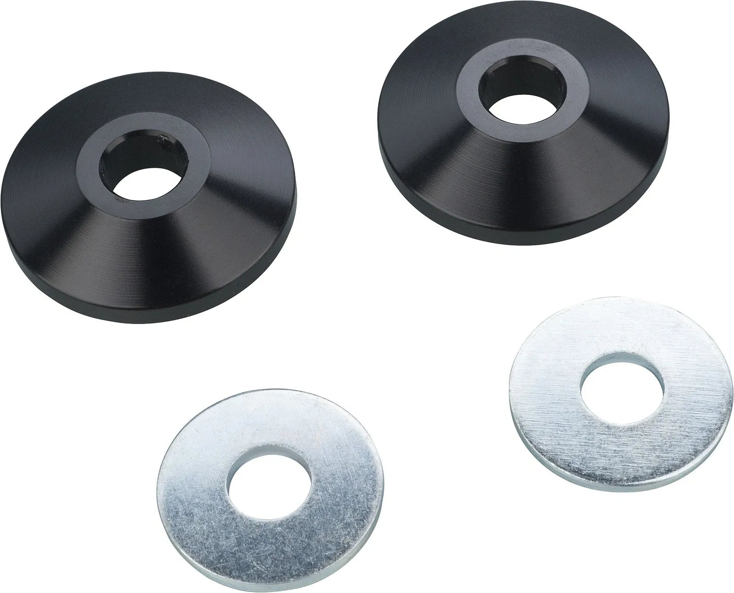 Indicator Adapter Set for Front Turn Signals - CNC Aluminum Black Anodized - XT500 XT250 TT500