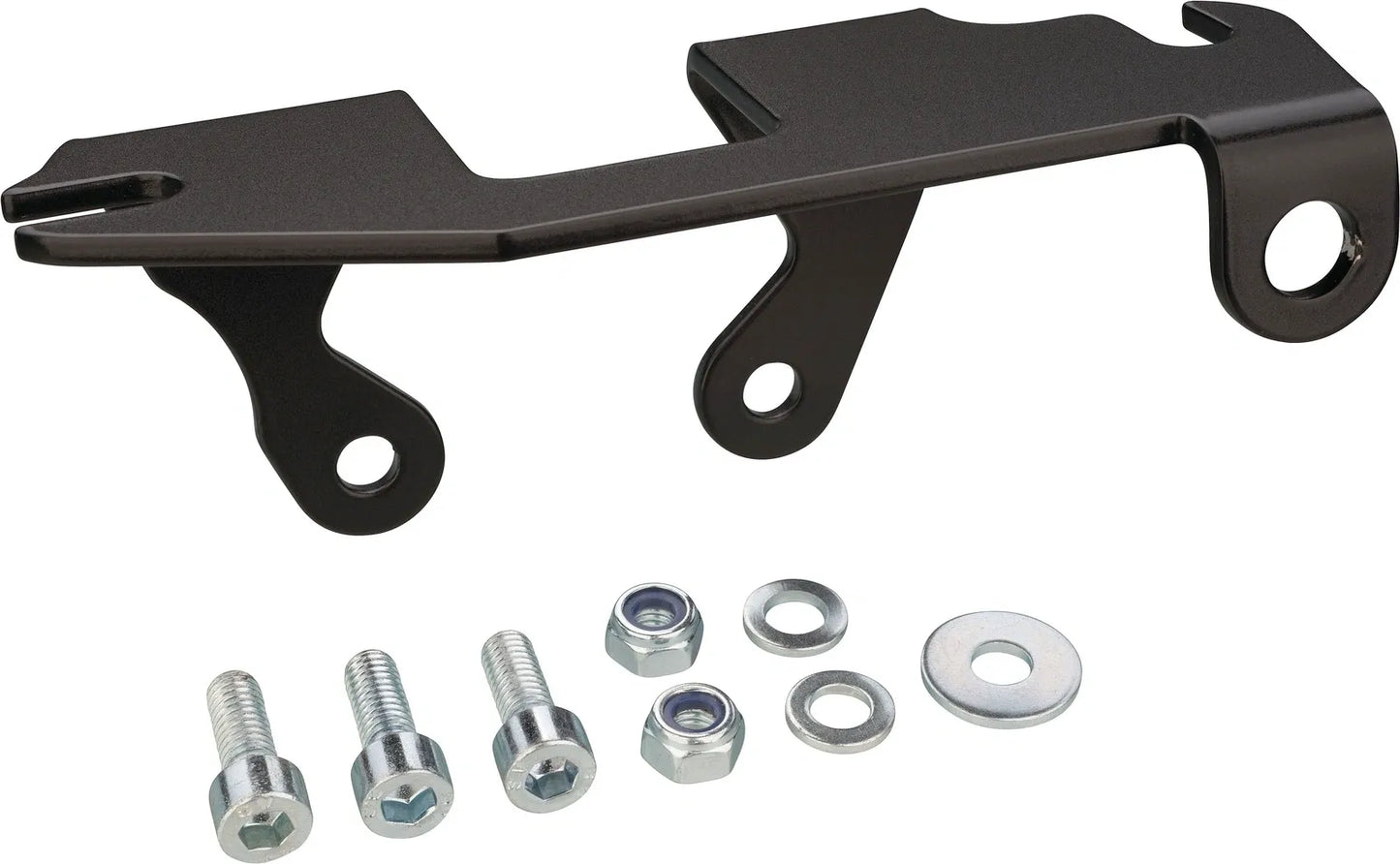 Vintage Ignition Switch Mounting Bracket - Aluminum Black Coated - for Mounting the Original Ignition Switch in Lower Frame Triangle - SR500
