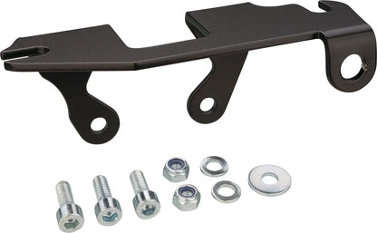 Vintage Ignition Switch Mounting Bracket - Aluminum Black Coated - for Mounting the Original Ignition Switch in Lower Frame Triangle - SR500