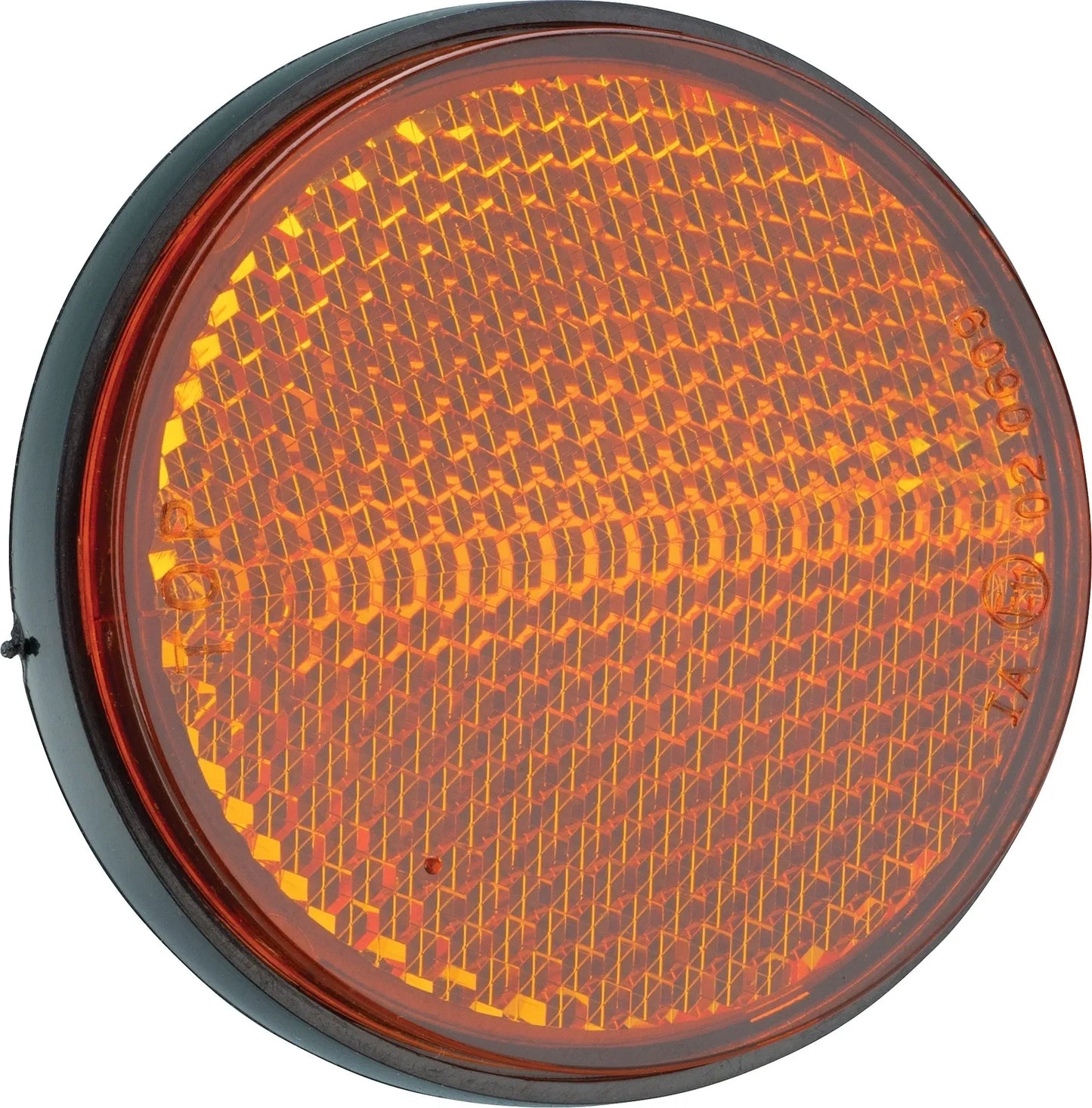 Round Reflector/Yellow, approx. 53mm, 1 Piece - XT500 TT500 SR500 XT250 XT600 Universal
