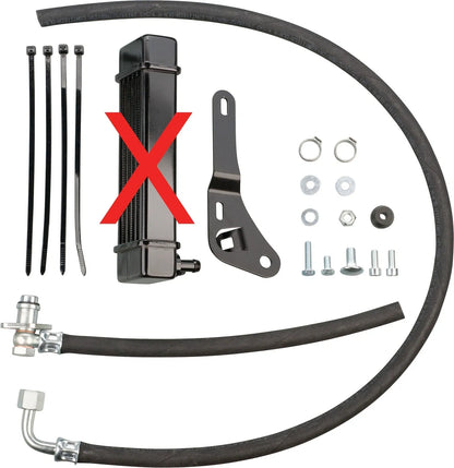 KEDO Mounting Set for Oil Cooler Type 'SLIM' - XT500 TT500