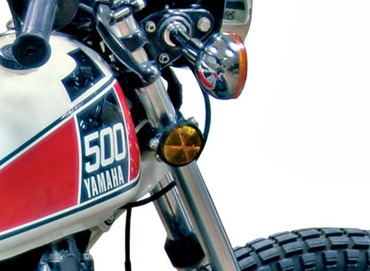 Replica Fork Mounted Amber Reflector Kit - XT500 Universal