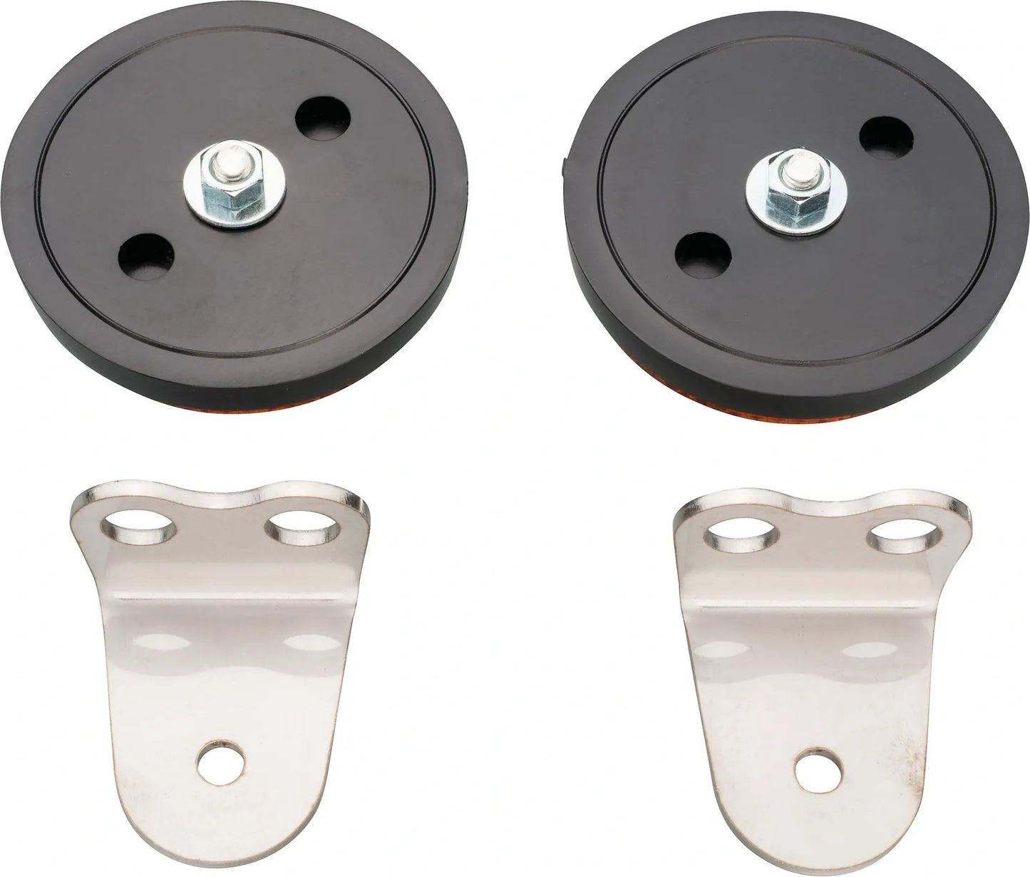 Replica Fork Mounted Amber Reflector Kit - XT500 Universal