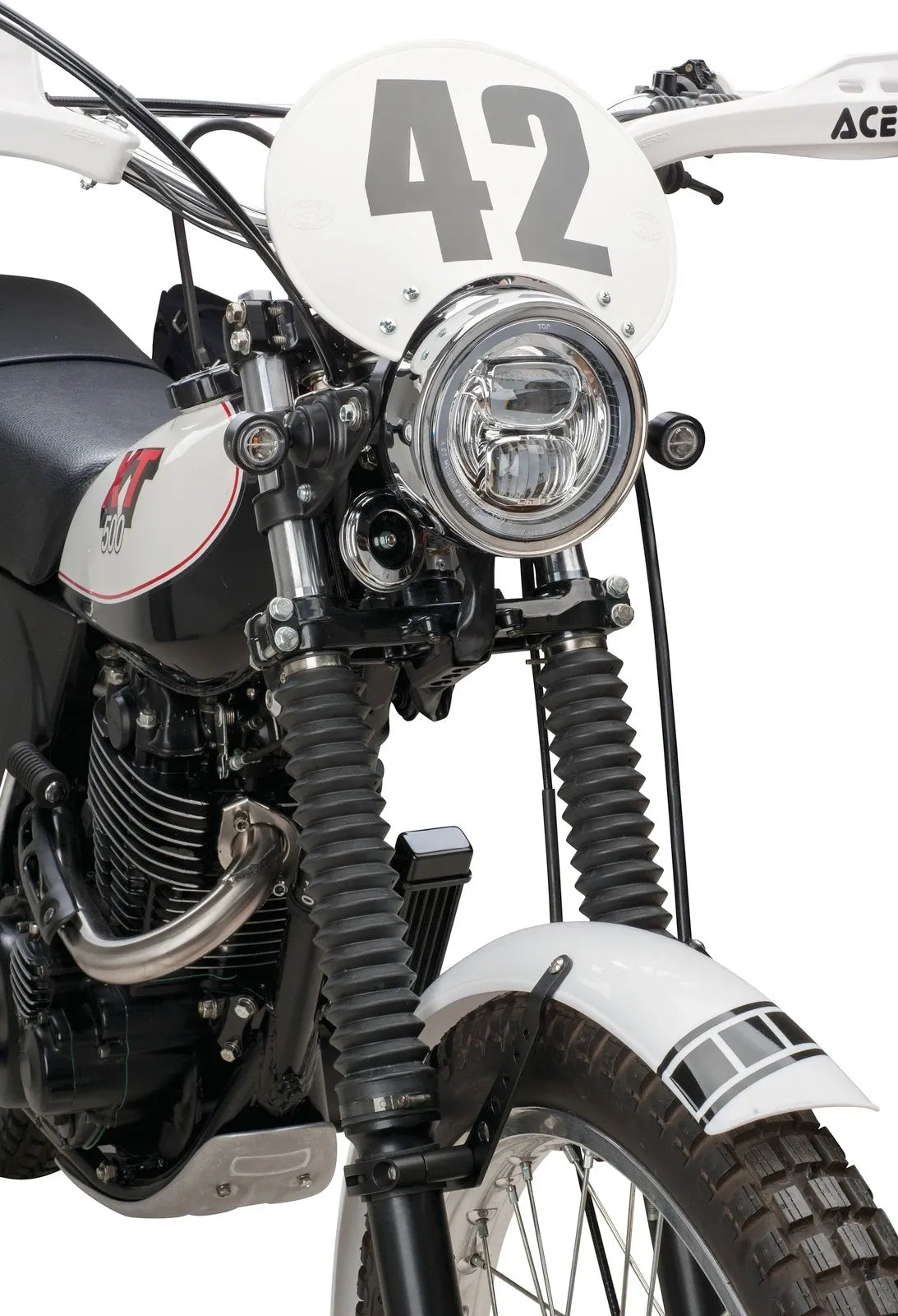 12V DC LED Headlight Insert with High/Low Beam and Parking Light Function, H4 Connection - Chrome - Universal