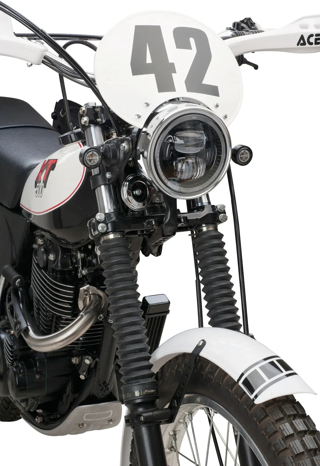 12V DC LED Headlight Insert with High/Low Beam and Parking Light Function, H4 Connection - Black - Universal