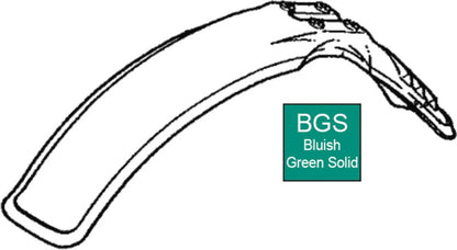 Replica Vented Front Fender 'Bluish Green Solid' - XT350 XT550 XT600 XT600Z