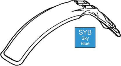 Replica Vented Front Fender 'Sky Blue' - XT350 XT550 XT600 XT600Z