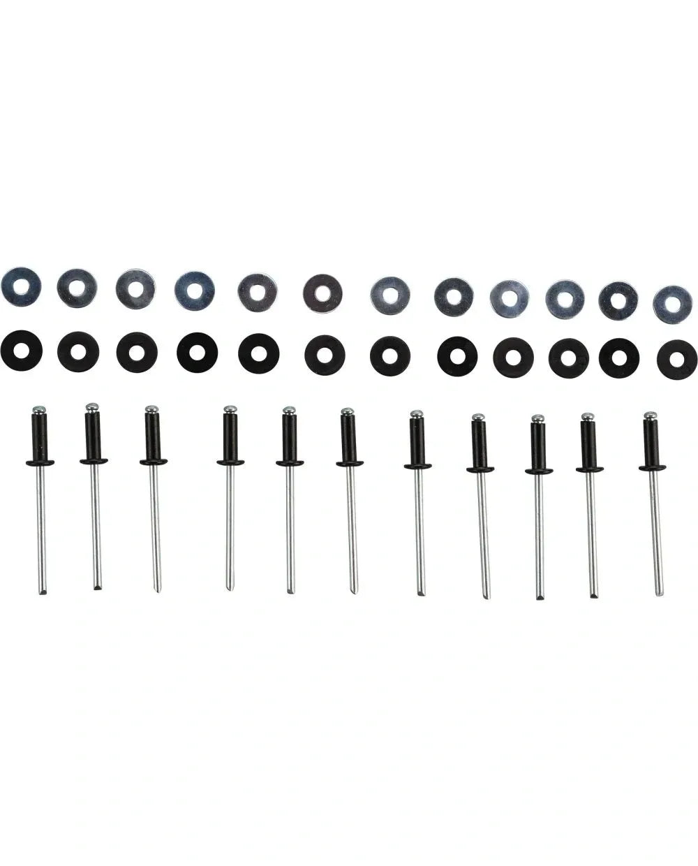 *NEW ITEM* Mounting Rivet Kit - Black - for Fender Extension, Item # 50791-XX - XT600 Universal