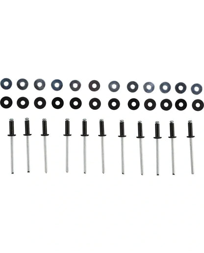 *NEW ITEM* Mounting Rivet Kit - Black - for Fender Extension, Item # 50791-XX - XT600 Universal