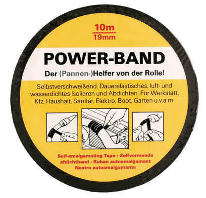 KEDO Power-Tape - Self-Amalgamating - 10 m/19 mm - Black - Universal