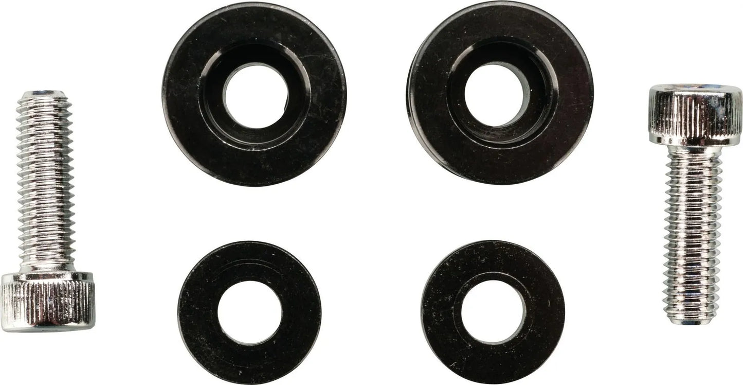 Spools/Bobbins - for Rear Wheel Stands with V-forks -  Black Anodized Aluminum - M8 x 25 mm, 1 pair -  Universal