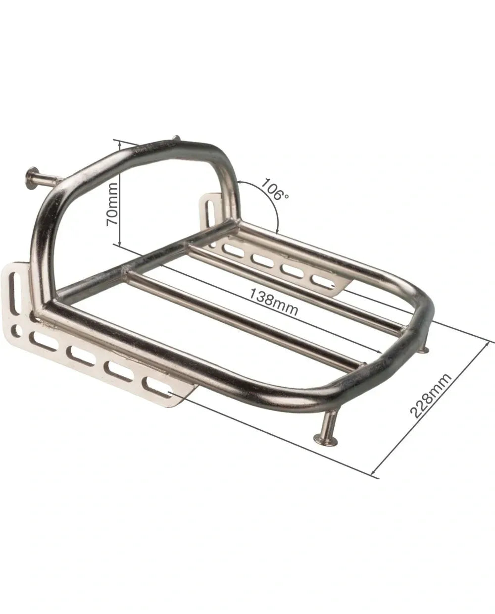 *NEW ITEM* Mini Luggage Rack - 12 mm Black Stainless Steel - without Mounting Brackets - Universal