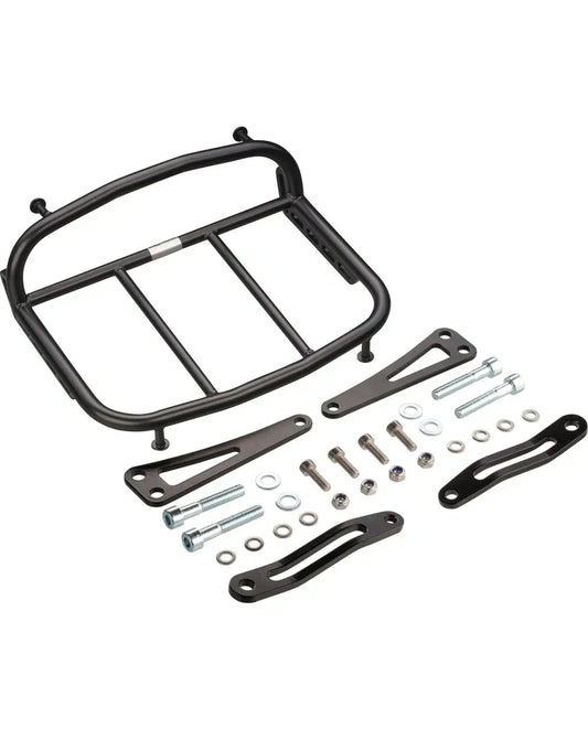Front Luggage Rack, Black Stainless Steel, with Brackets and Mounting Material - Versatile Adjustment - XT500