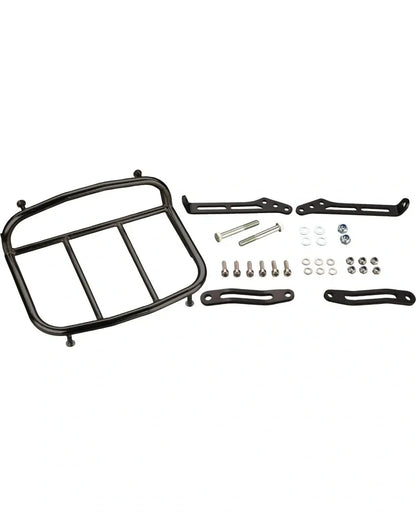 Front Luggage Rack - Black Stainless Steel - with Brackets and Mounting Material - XT250