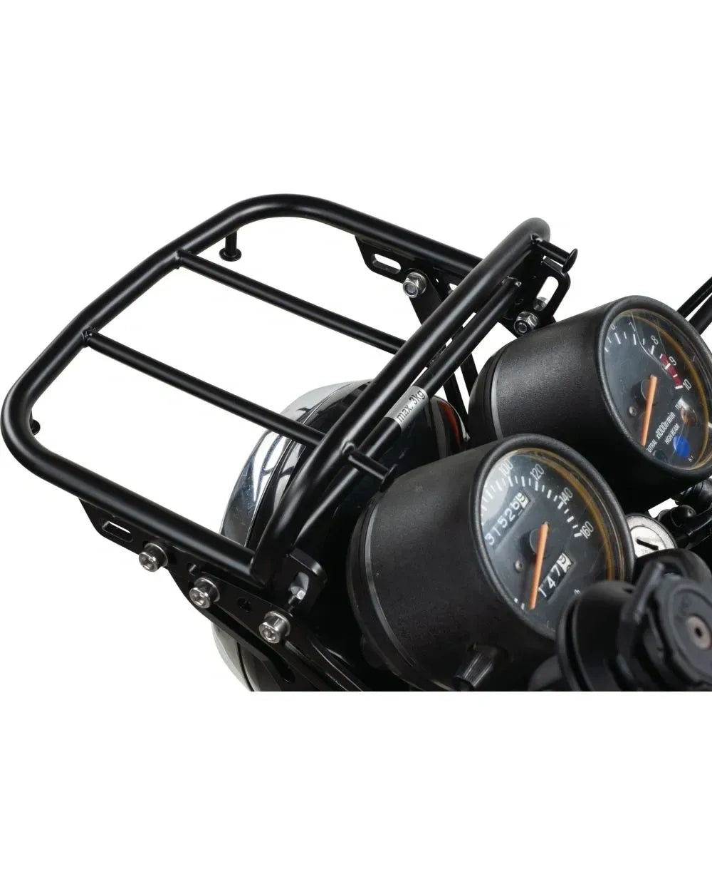 Front Luggage Rack - Black Stainless Steel - with Brackets and Mounting Material - XT250