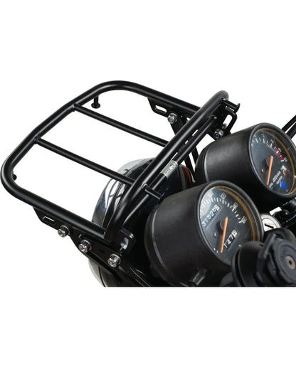 Front Luggage Rack - Black Stainless Steel - with Brackets and Mounting Material - XT250