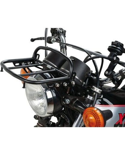 Front Luggage Rack - Black Stainless Steel - with Brackets and Mounting Material - XT250