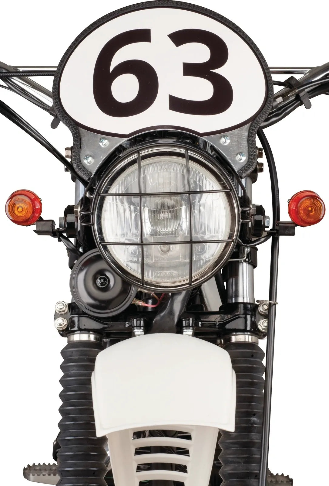 Aluminum Starting Number Plate - Handmade - 'Six Days' - XT500