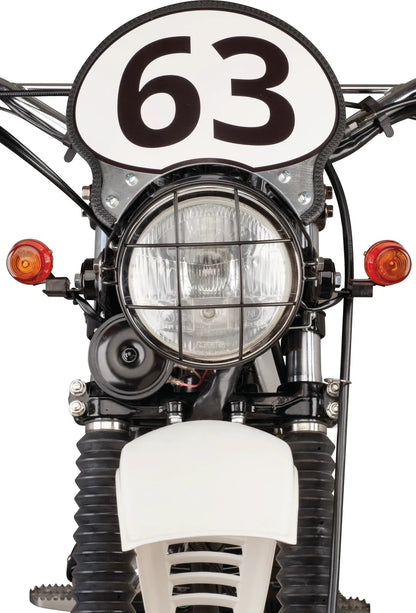 Aluminum Starting Number Plate - Handmade - 'Six Days' - XT500