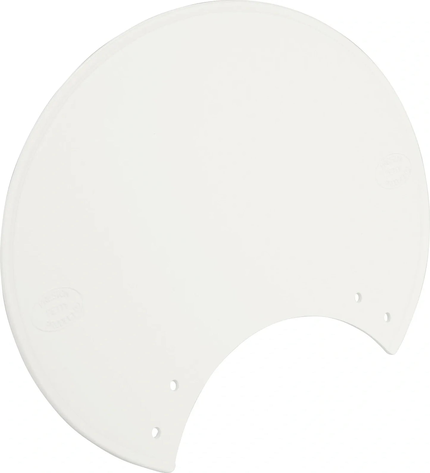 Preston Petty Plastic Number Plate - Spare - White - 'Six Days' - XT500