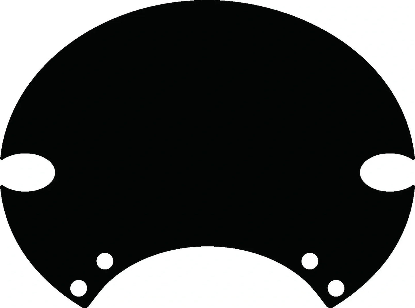 Starting Number Plate Sticker - Black - 'Six Days' - XT500