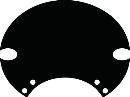 Starting Number Plate Sticker - Black - 'Six Days' - XT500