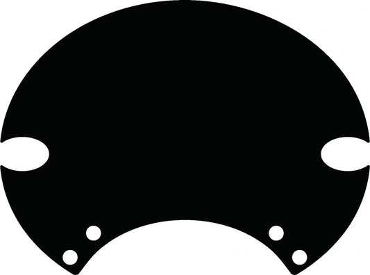 Starting Number Plate Sticker - Black - 'Six Days' - XT500