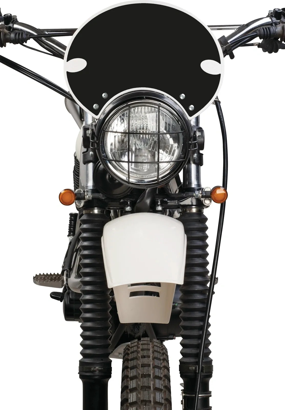 Starting Number Plate Sticker - Black - 'Six Days' - XT500