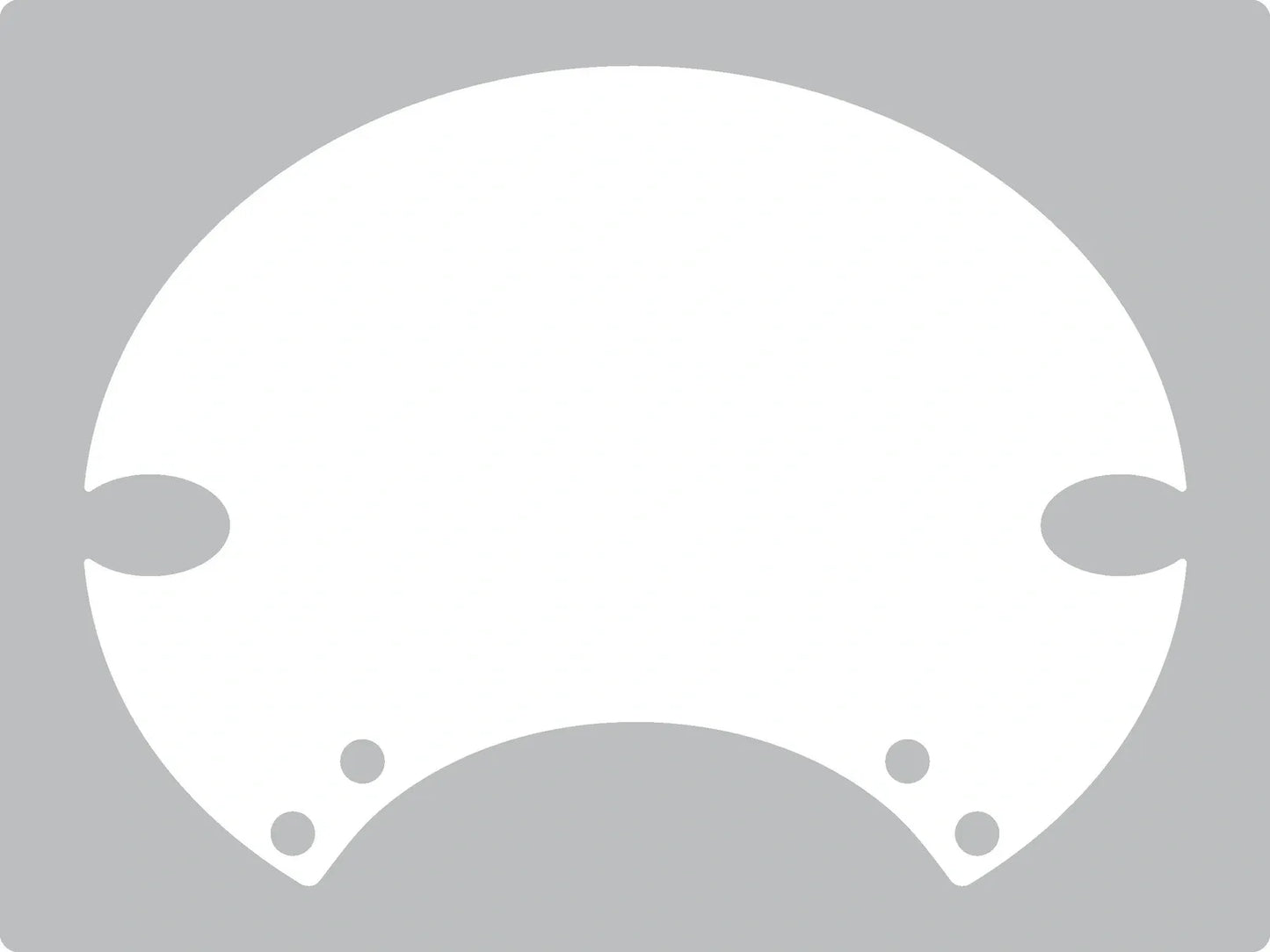 Starting Number Plate Sticker - White - 'Six Days' - XT500