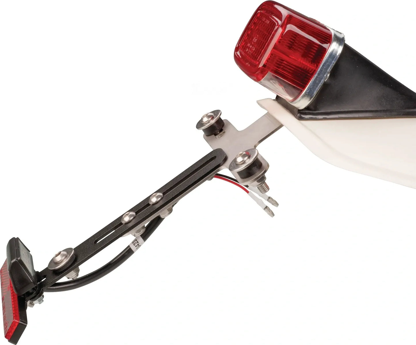 License Plate Light with Reflector - Extension Set for License Plate Bracket - SR500 SR400 Universal