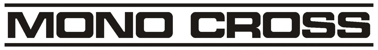 Decal 'MONO CROSS' Black - for Swingarm - 216 x 25 mm - Universal YAMAHA: TT350 XT350 TT600 XT600