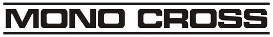 Decal 'MONO CROSS' Black - for Swingarm - 216 x 25 mm - Universal YAMAHA: TT350 XT350 TT600 XT600