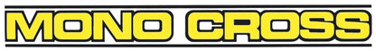 Decal 'MONO CROSS' Yellow - for Swingarm - 272 x 31 mm - Universal YAMAHA: TT350 XT350 TT600 XT600