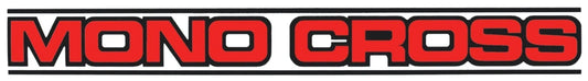 Decal 'MONO CROSS' Red - for Swingarm - 272 x 31 mm - Universal YAMAHA: TT350 XT350 TT600 XT600