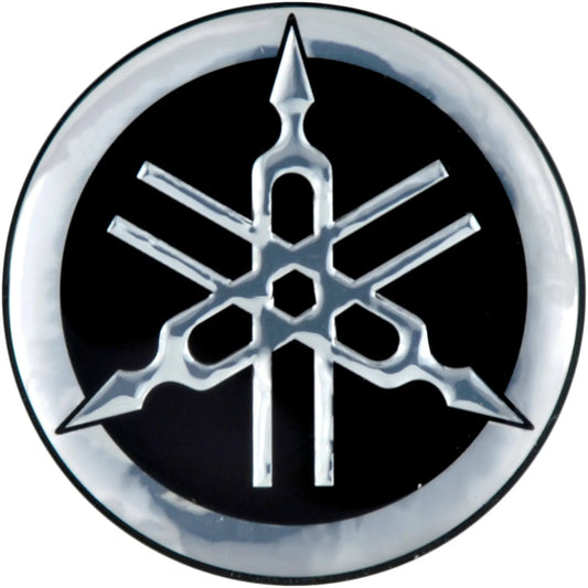 Epoxy Decal 'Diapason', Pack of 2, Silver/Black (d=60mm) - Universal YAMAHA