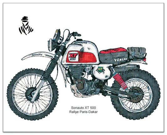 Art Print - by Ingo Löchert - 'Sonauto XT500' - XT500 TT500 Universal