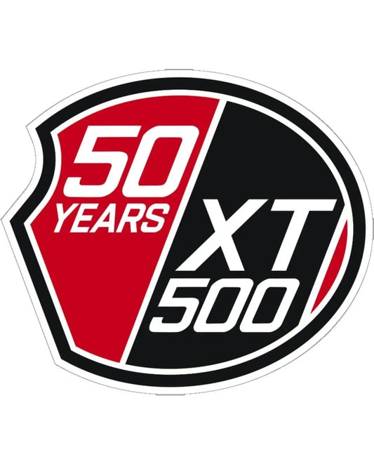 *NEW ITEM* Sticker - 50 Years of XT500, Side Cover Motif - XT500 TT500 SR500 Universal