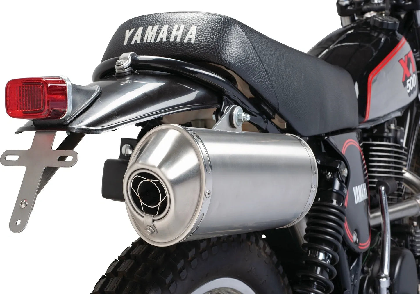 Stainless Steel Silencer Kit - Oval - with dB Killer - XT500 TT500