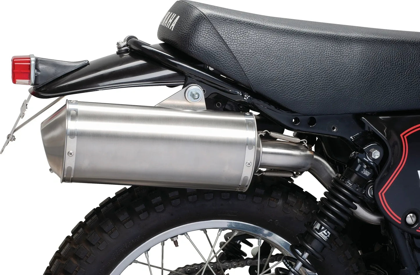Stainless Steel Silencer Kit - Oval - with dB Killer - XT500 TT500