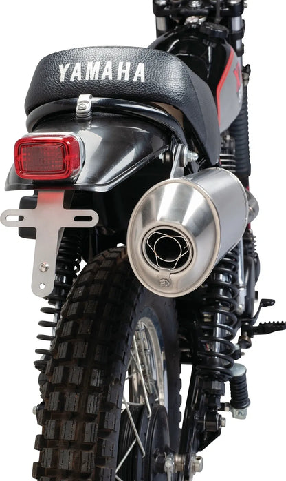 Stainless Steel Silencer Kit - Oval - with dB Killer - XT500 TT500