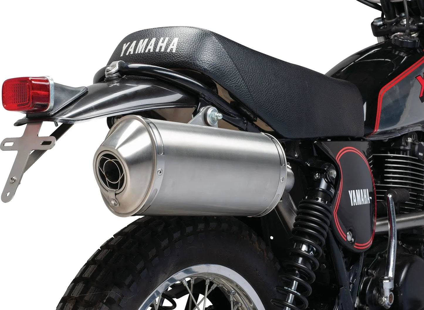 Stainless Steel Silencer Kit - Oval - with dB Killer - XT500 TT500