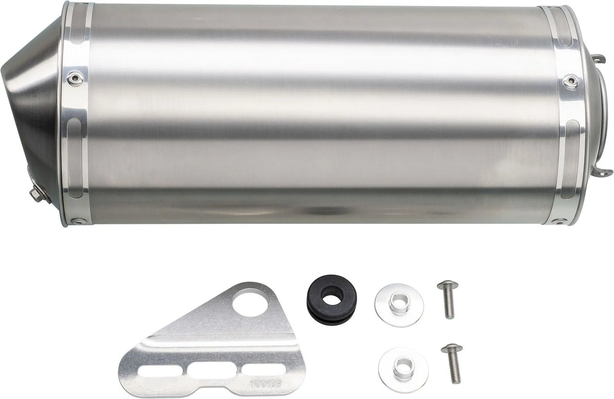 *NEW ITEM* Stainless Steel Silencer - (with removable db-killer) - XT500 TT500 Universal