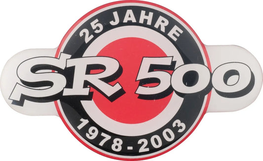 Anniversary Emblem - '25 Years SR500' - Black/Red - SR500