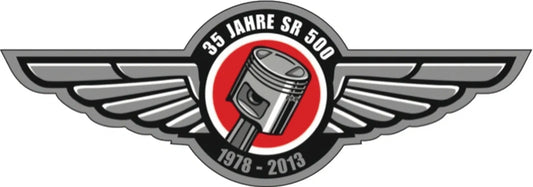 35 Years SR500 Anniversary Sticker - Red/Black/Gray - SR500 SR400